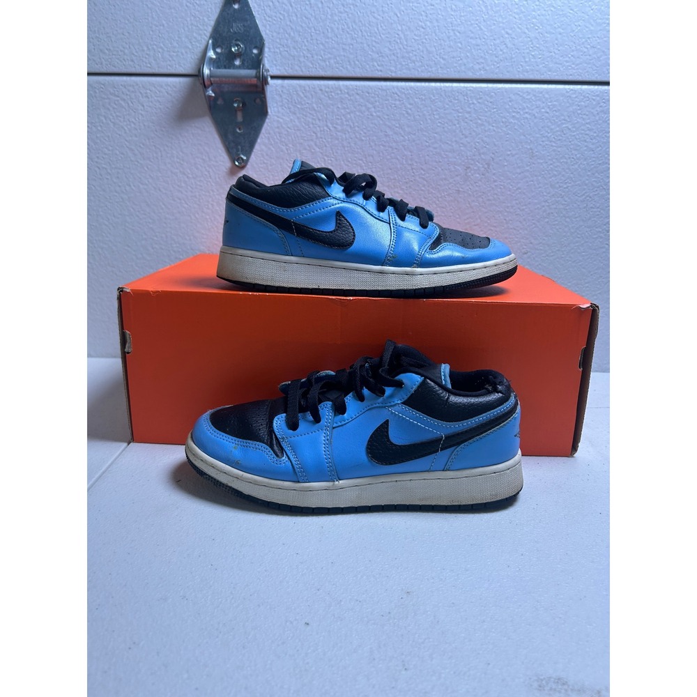Nike Air Jordan 1 Low University Blue Black 5Y #3088
